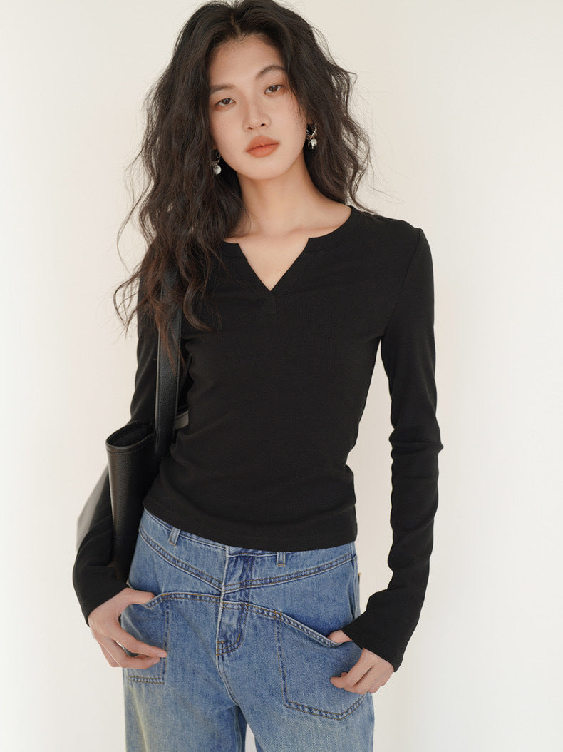 Korean AMTN Upgraded V-Neck Fleece-Lined Base Layer