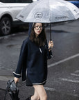 Hooded Color-Block Half-Zip Sweatshirt