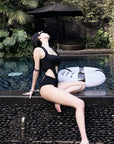 Triangle Cutout One-Piece Swimsuit
