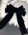 Oversized Velvet Bow Hair Clip