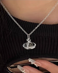 3D Saturn Necklace