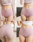 Japan Gun Two-Piece High-Waisted Lace Panties with Mulberry Silk Gusset