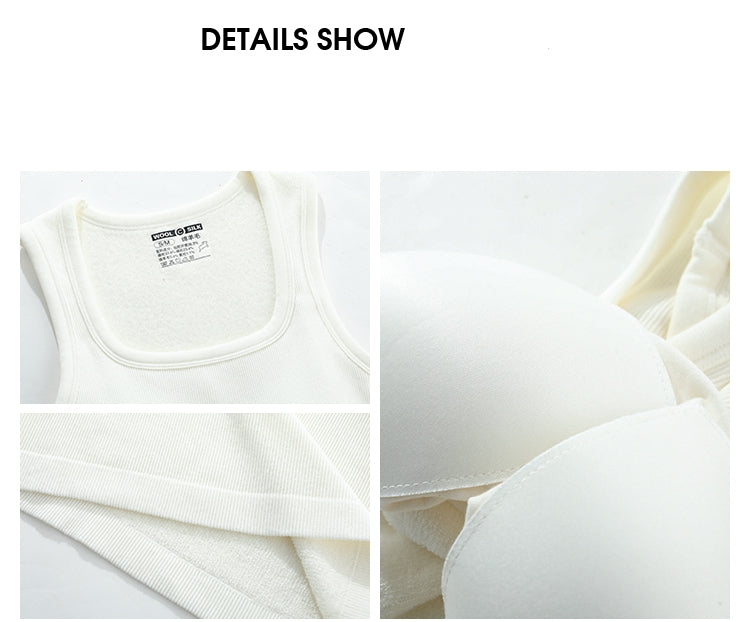 Thermal Fleece-Lined Padded Sleeveless Tank