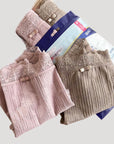 Japan Gun Two-Piece High-Waisted Lace Panties with Mulberry Silk Gusset