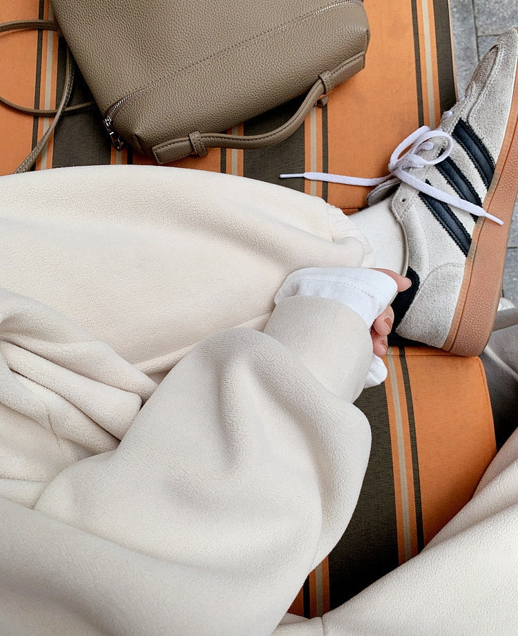 One-piece sherpa-lined jogger sweatpants