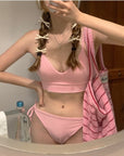 Korean Macron Cherry Blossom Pink Bikini