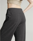 Trending ALO Wide-Leg Floor-Length Pants (Dark Gray)