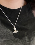 3D Saturn Necklace