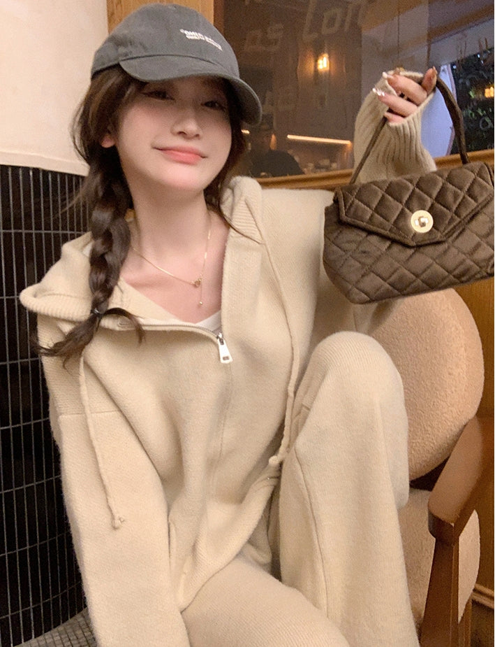 Lazy Person Thick Soft Knit Set
