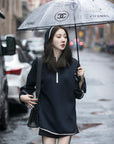 Hooded Color-Block Half-Zip Sweatshirt