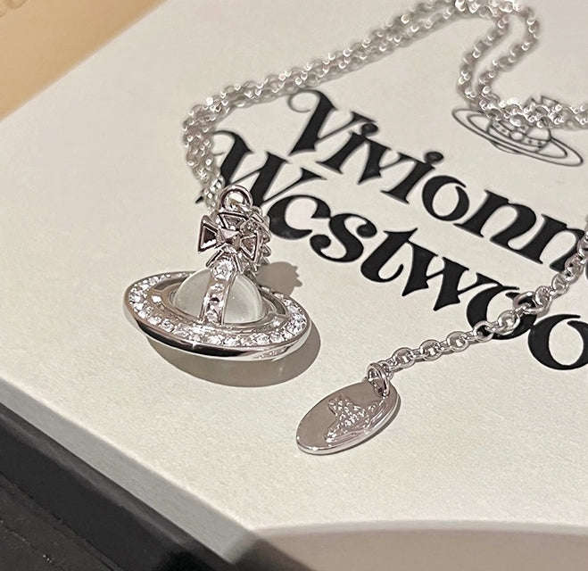 3D Saturn Necklace