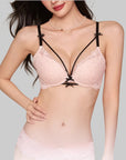 3D Push-Up Lace Wireless Bra Set