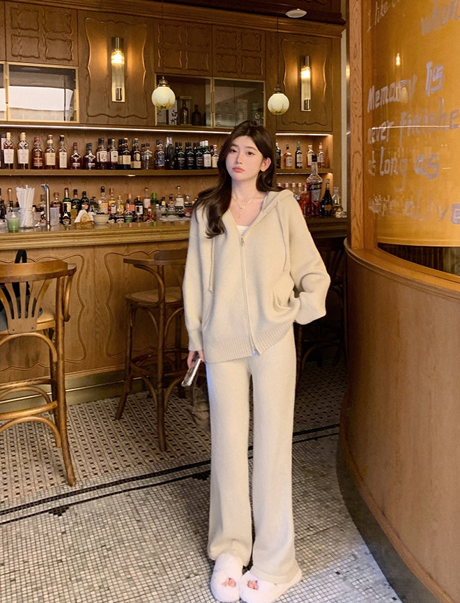 Lazy Person Thick Soft Knit Set
