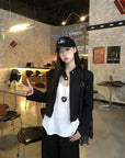 Sweet & Cool Girl Style Stand Collar Jacket