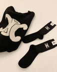 Thick Logo Sweater + Matching Socks Set