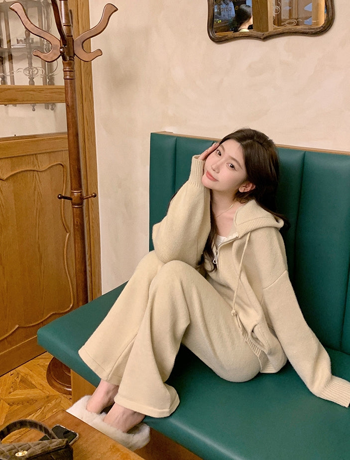 Lazy Person Thick Soft Knit Set