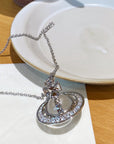3D Saturn Necklace