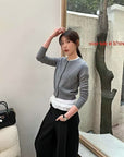 Japan EGG Lace Panel Shoulder Tee