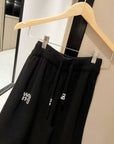 Rhinestone AW Logo Thick Knit Set