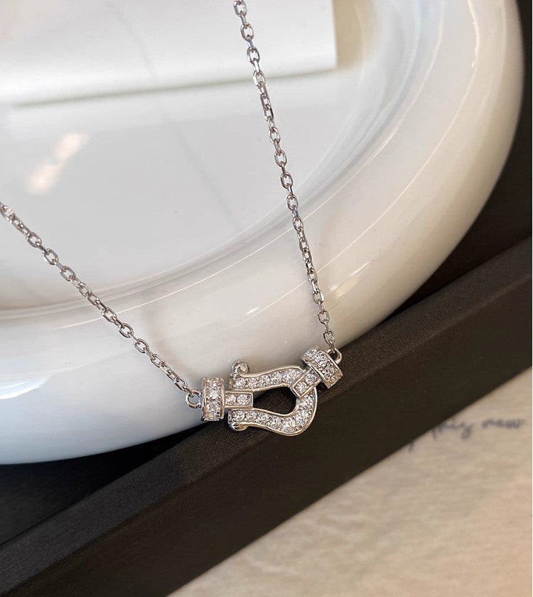 Horseshoe Full Crystal Luxury Necklace