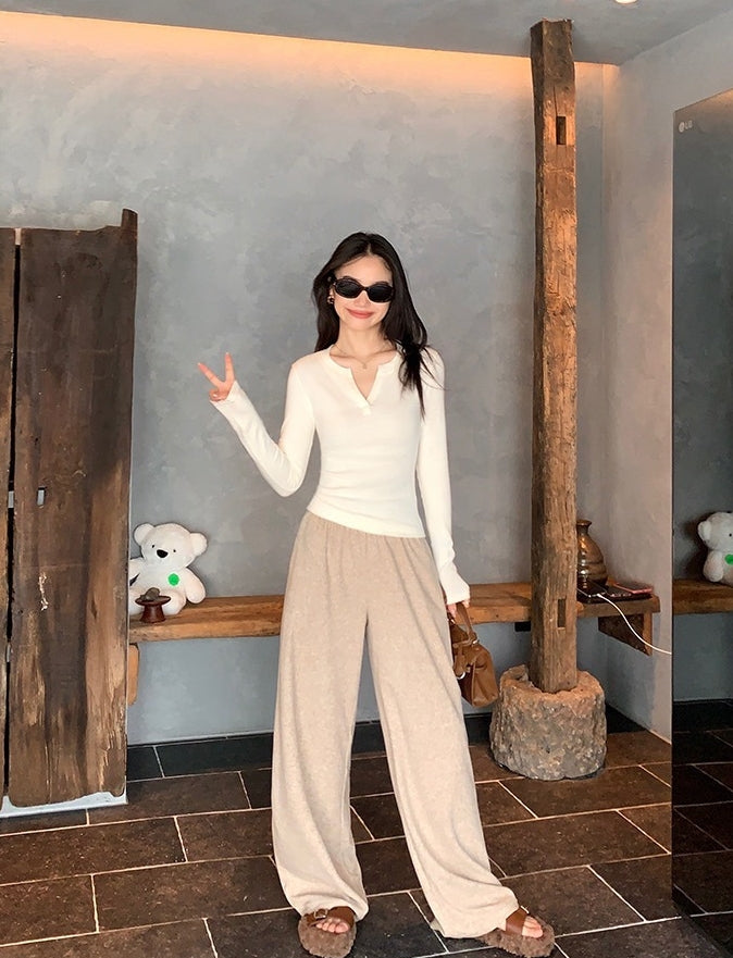 Korean AMTN Upgraded V-Neck Fleece-Lined Base Layer