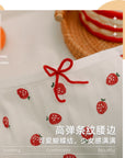 3 Pieces of Cotton Antibacterial Breathable Low Waist Strawberry Underwear