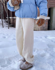 One-piece sherpa-lined jogger sweatpants