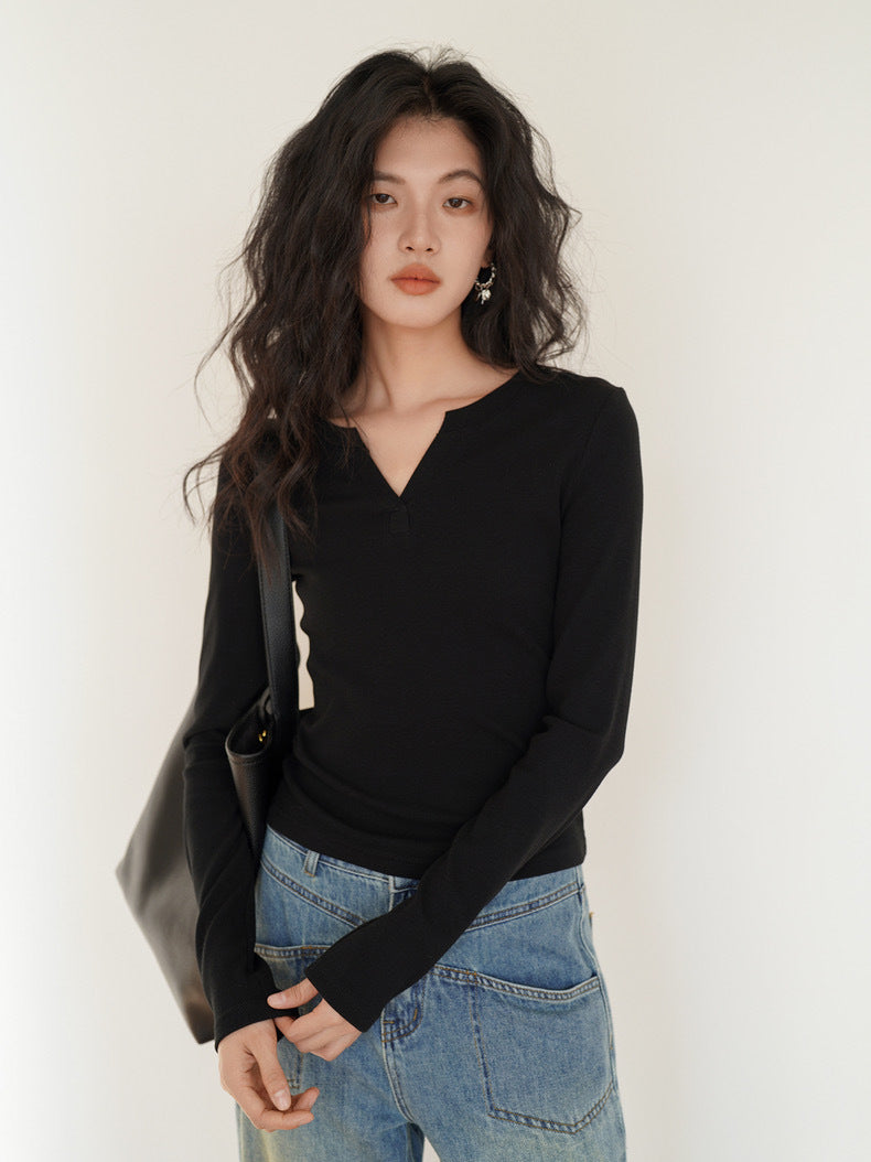 Korean AMTN Upgraded V-Neck Fleece-Lined Base Layer