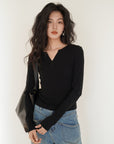 Korean AMTN Upgraded V-Neck Fleece-Lined Base Layer