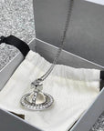 3D Saturn Necklace