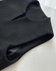 Tailored Wool Vest and A-Line Wide-Leg Shorts Set