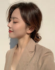 Korea Mini Pearl Rhinestone Ear Stud Combination