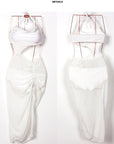 One-Shoulder and Waist-off Instagram Maxi Swimsuit/Beach Dress
