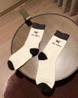 Ancestor Bird Raglan Sleeve Contrast Color Cotton Tee + Matching Socks