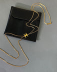 Long Gold Tassel Necklace