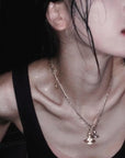 3D Saturn Necklace