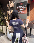 American Style Printed Fitted Cotton Tee
