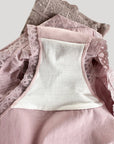 Japan Gun Two-Piece High-Waisted Lace Panties with Mulberry Silk Gusset