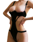 Crotchless Erotic Breast-exposing Lingerie