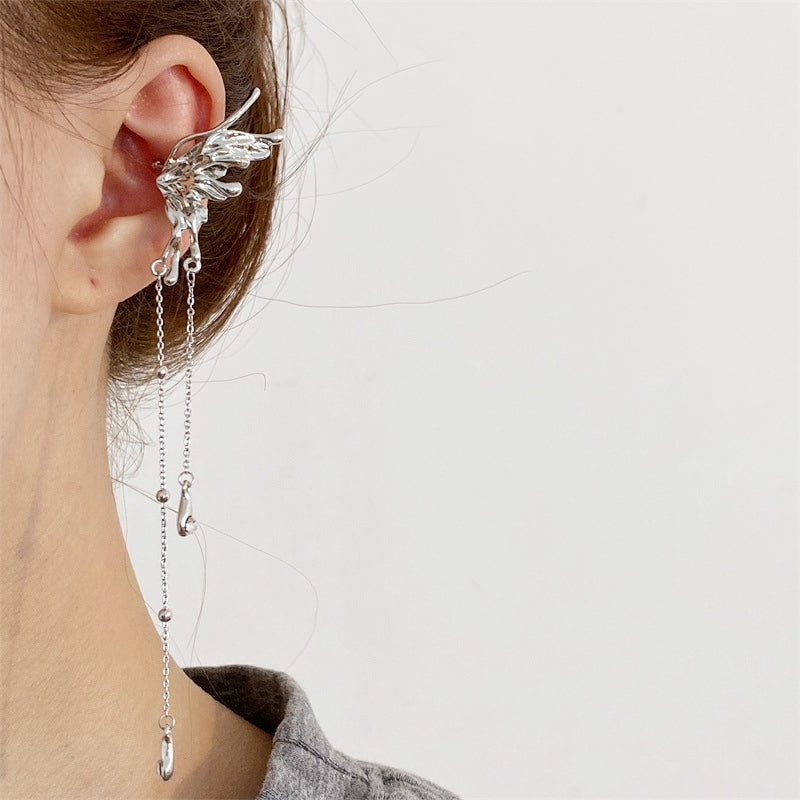 Butterfly Fringe Ear Cuff