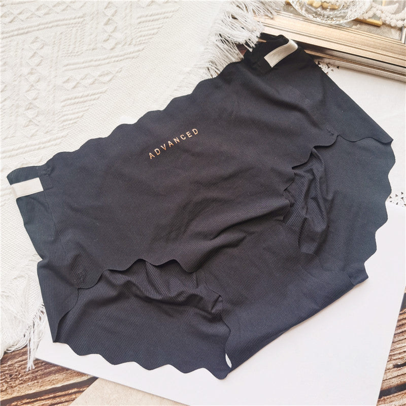 Seamless Ice Silk Wavy Pattern High-Waist Panties (2-Pack)