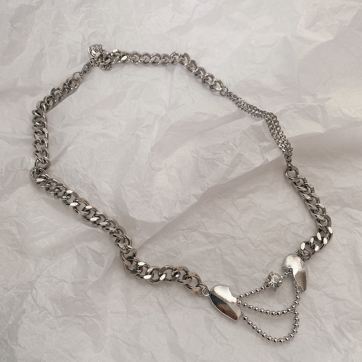 Titanium Steel Personalized Heart Necklace