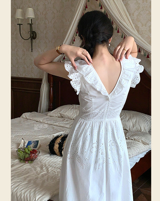 French Dress With Flying Sleeves