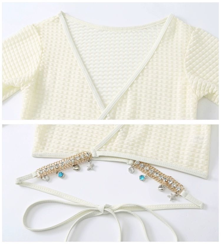 Exquisite Chain Bikini Four-Piece Set