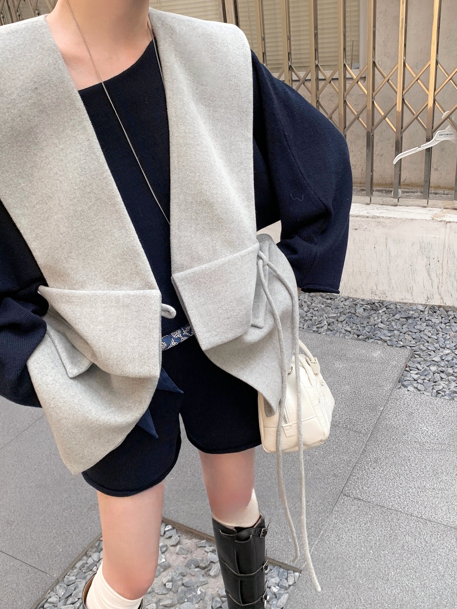 Relaxed Navy Blue Two-Piece Set &amp;nbsp;