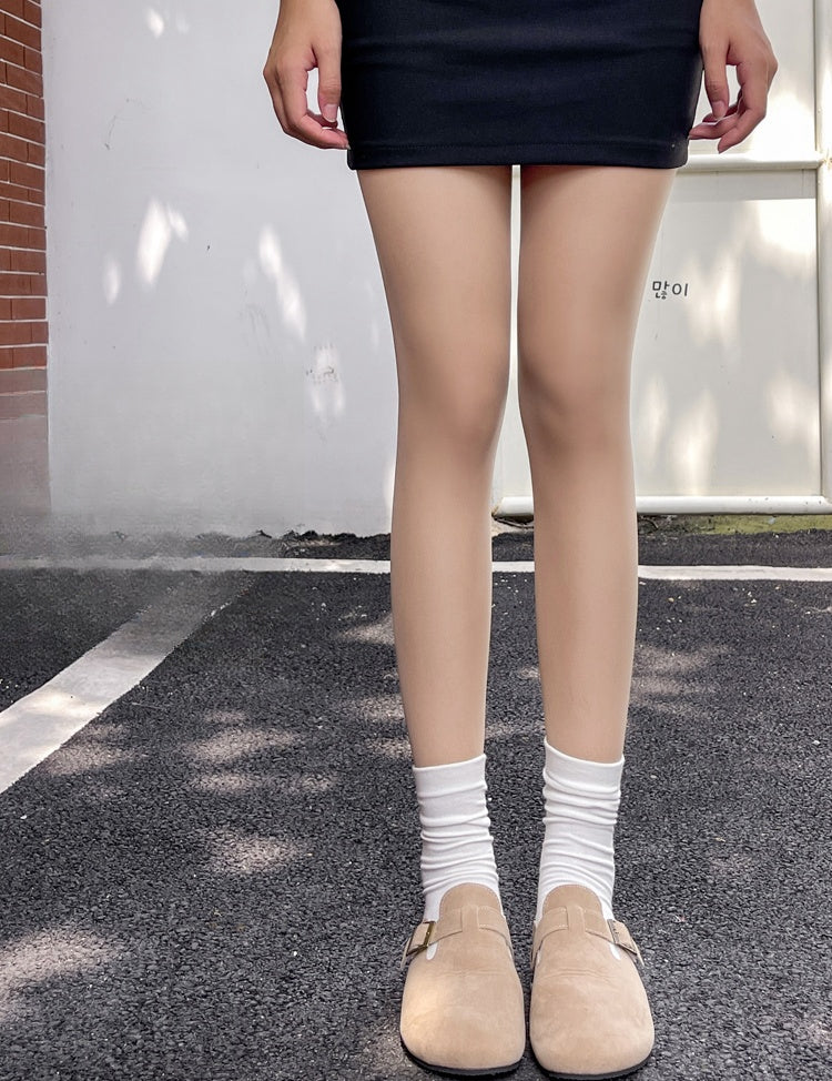 Fleece-lined Faux Skin Stockings