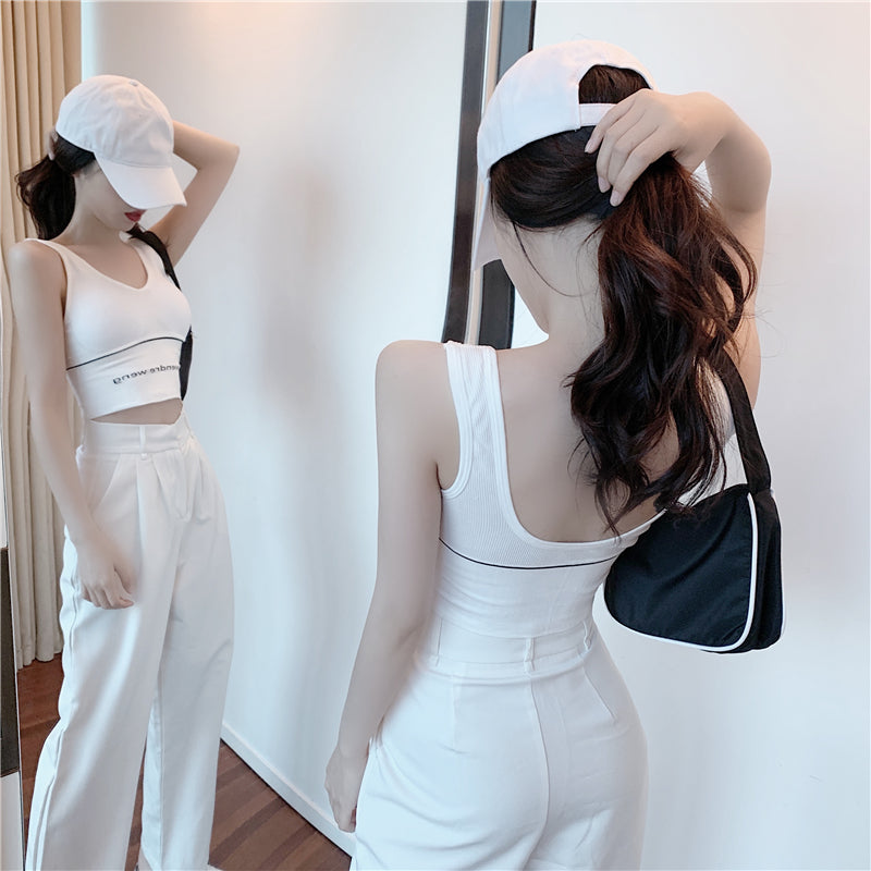 U-Back Base Vest with letters