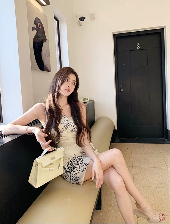 Satin Leopard Print Top