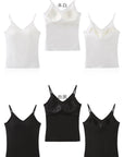 One-Piece Two-In-One Vest Strap Top