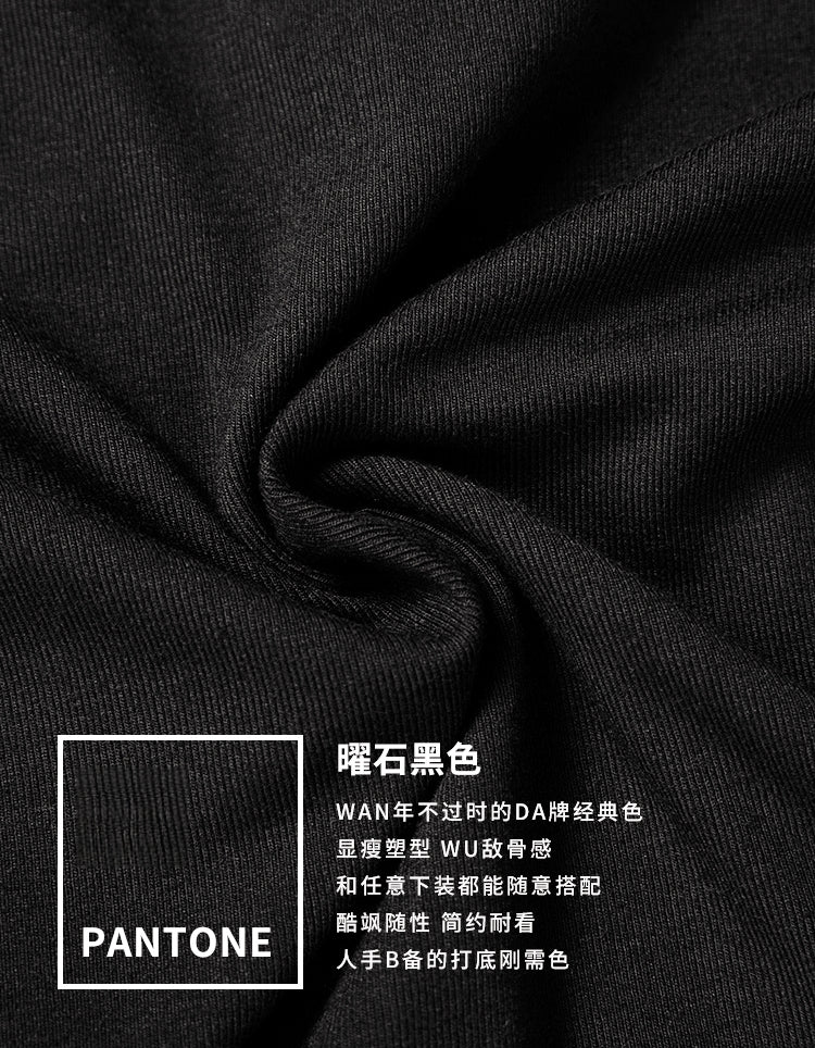 New Chinese Style Slim Fit Knit Top with Small Mandarin Collar